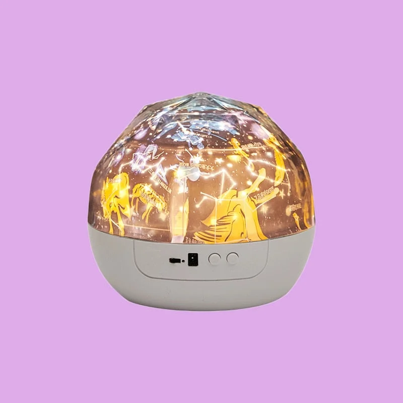 LED Colorful Children's Star Projector Universe Planet Night Light 20 Piano Songs Rotating Music Box Children's Bedroom Gift