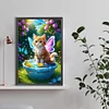 Diamond Painting-DIY Full Round Drill Wings Cat(40x60cm)