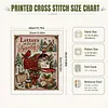 Santa Mail DIY 11CT 3 Strand Stamped Cross Stitch Kit for Adults 40x50cm tapestrymarket