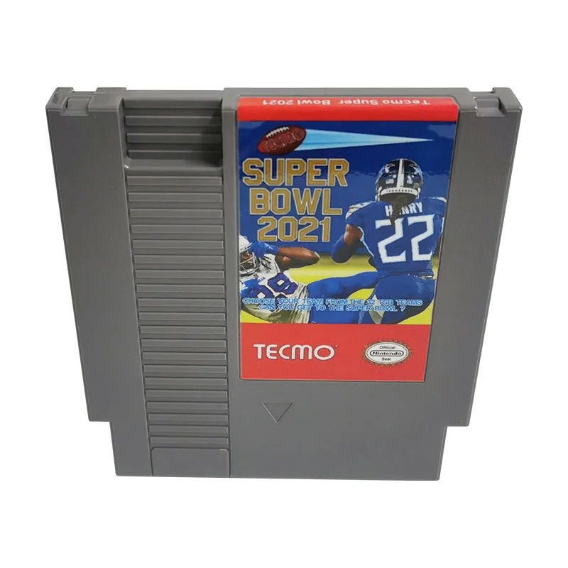 Tecmo Super Bowl 2021 For Nintendo NES - 8 Bit   Game Cartridge