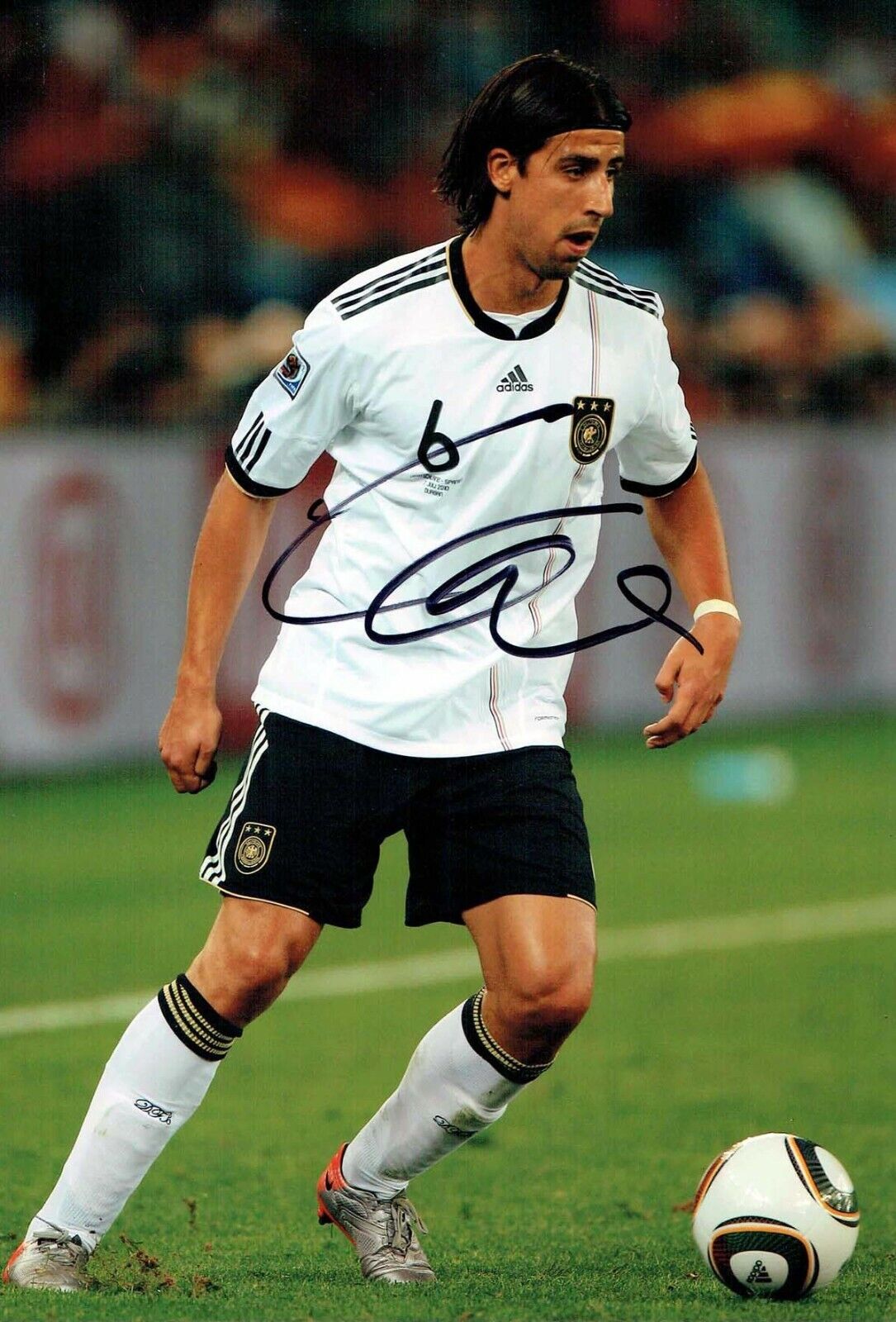 Sami KHEDIRA Autograph 12x8 Photo Poster painting AFTAL COA German National Team Juventus