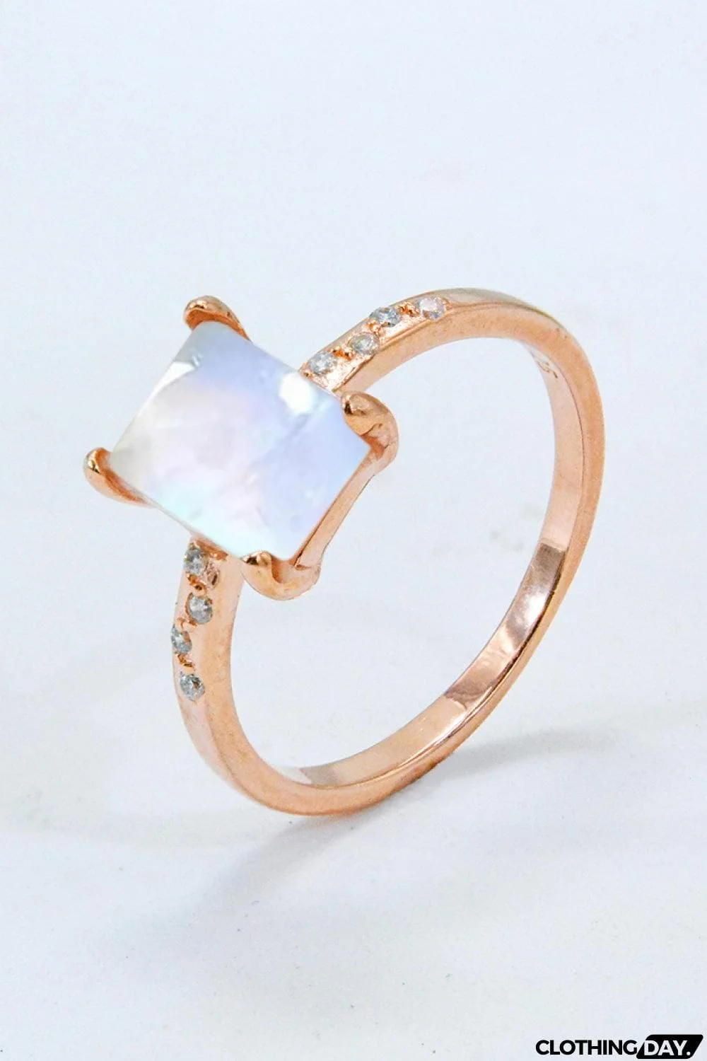 Square Moonstone Ring