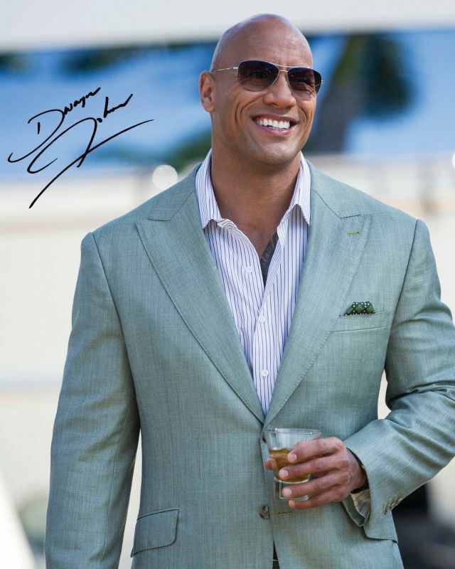 Dwayne Johnson - The Rock Autograph Signed Photo Poster painting Print 2