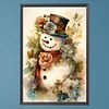(40*60cm)Snowman - Round AB Drill Diamond Painting