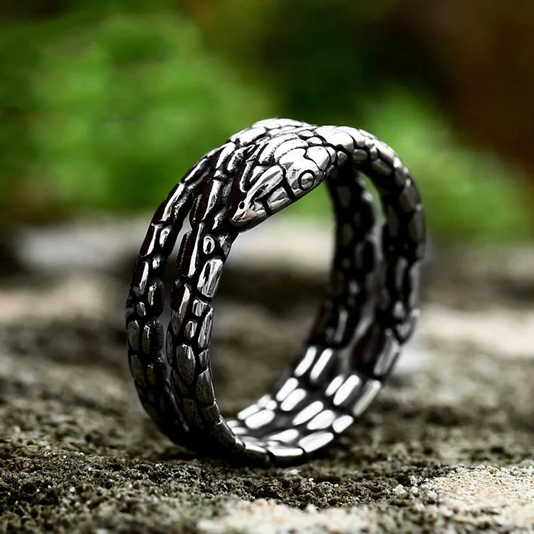 Coutureaura Vintage Python Snake Shaped Ring