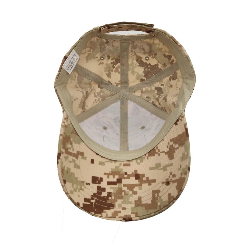 Camouflage Pattern Outdoor Baseball Cap Men’s And Women’s Tactical Camouflage Hat Special Forces Camouflage Cap Personalized Cap