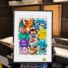 A3 & 4K Size Ash and Pokemon Decorative Painting - Pokemon - HuangGua Studio