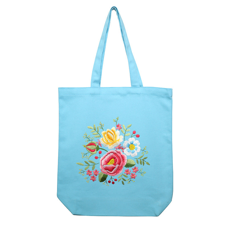 Canvas Tote Bag Embroidery Craft Kit 1Pc