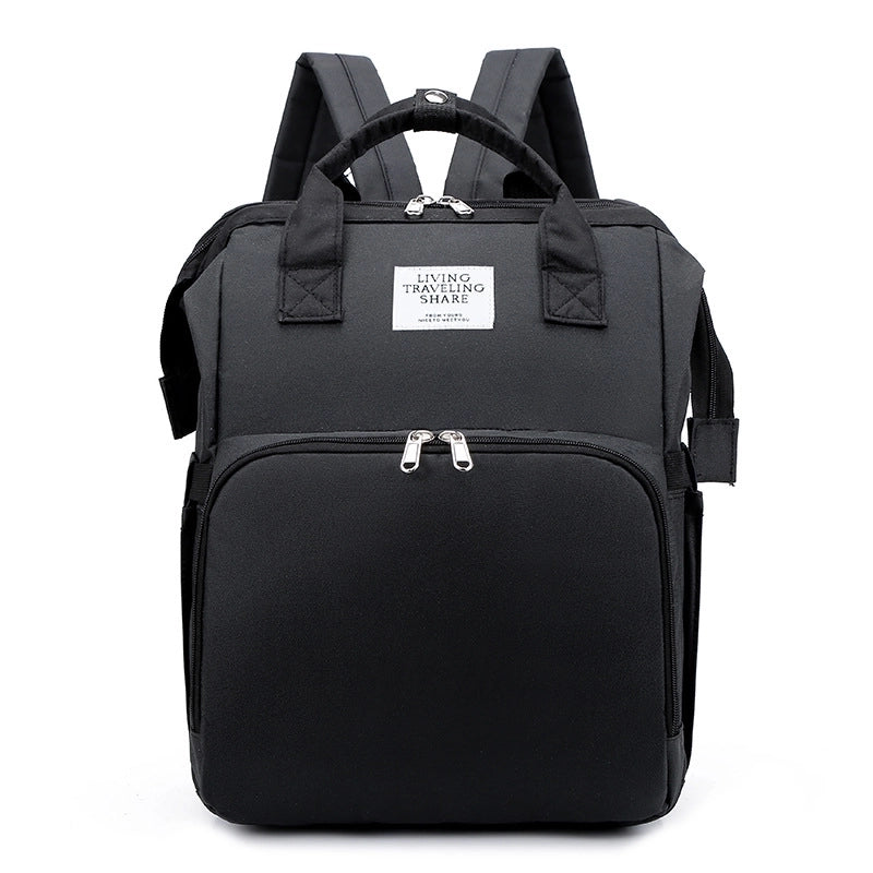 Women’s Large Oxford Cloth Solid Color Fashion Square Zipper Diaper Bags