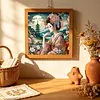 5D DIY Diamond Art Painting Kit Partial Drill Japanese Beauty(Moon Geisha)