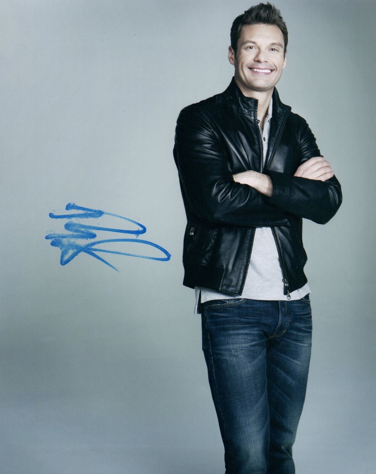 Ryan Seacrest Signed Autographed 8x10 Photo Poster painting American Idol Live with Kelly COA VD