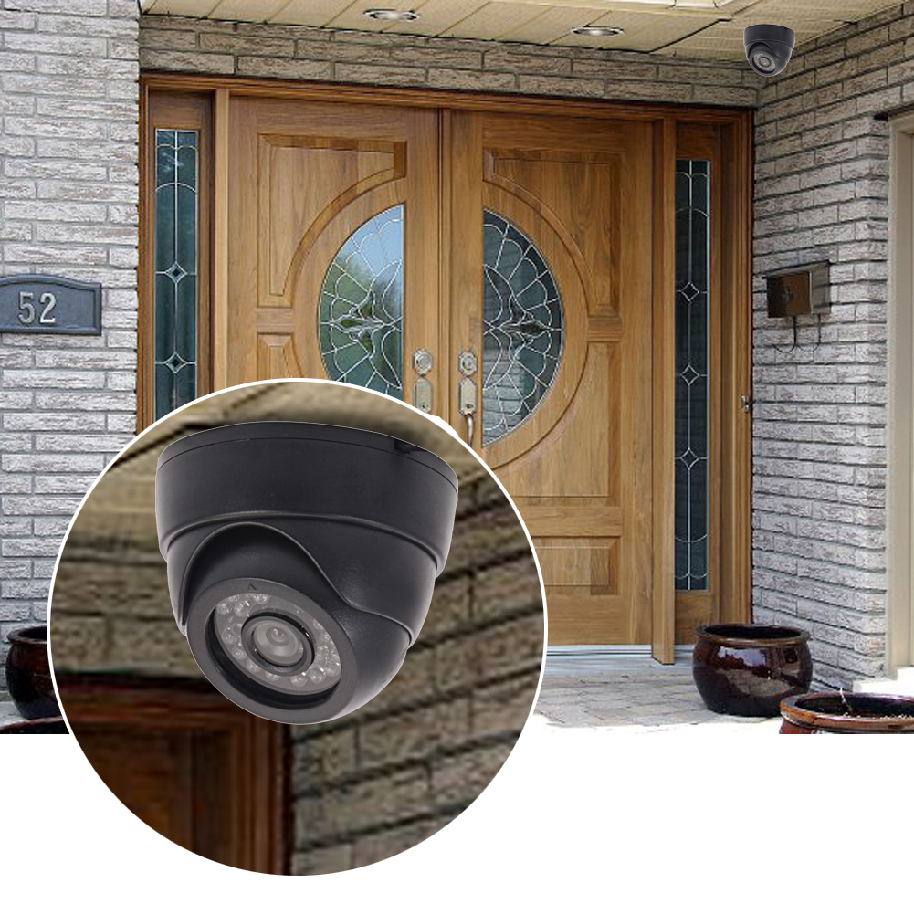 

1200TVL 3.6mm 24LED Outdoor Waterproof Security IR Night Vision CCTV Camera, 黑色, 501 Original