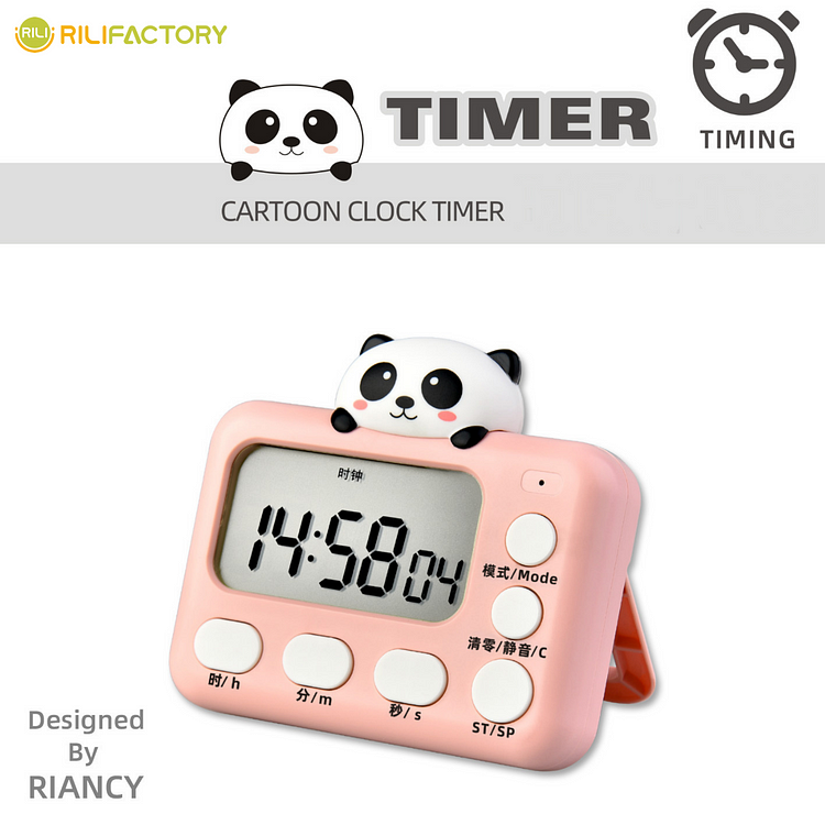 Cartoon Panda Electronic Timer Rilifactory