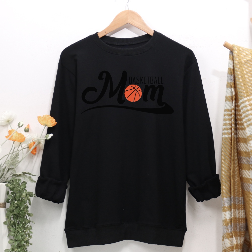 Basketball Mom Women Casual Sweatshirt-Guru-buzz