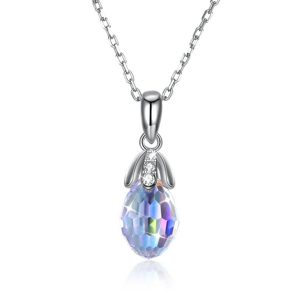 Austrian Crystal Necklace Women  Personalized Diamond Pendant Chain Necklace