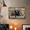 Dogs Welcome - Vintage Metal Signs - 20*30cm/30*40cm - Garden