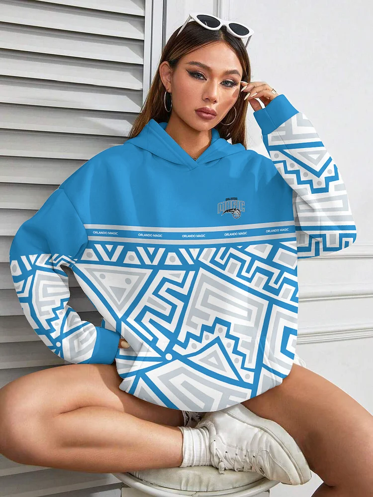 Orlando Magic Printed Hooded Pocket Pullover Hoodie