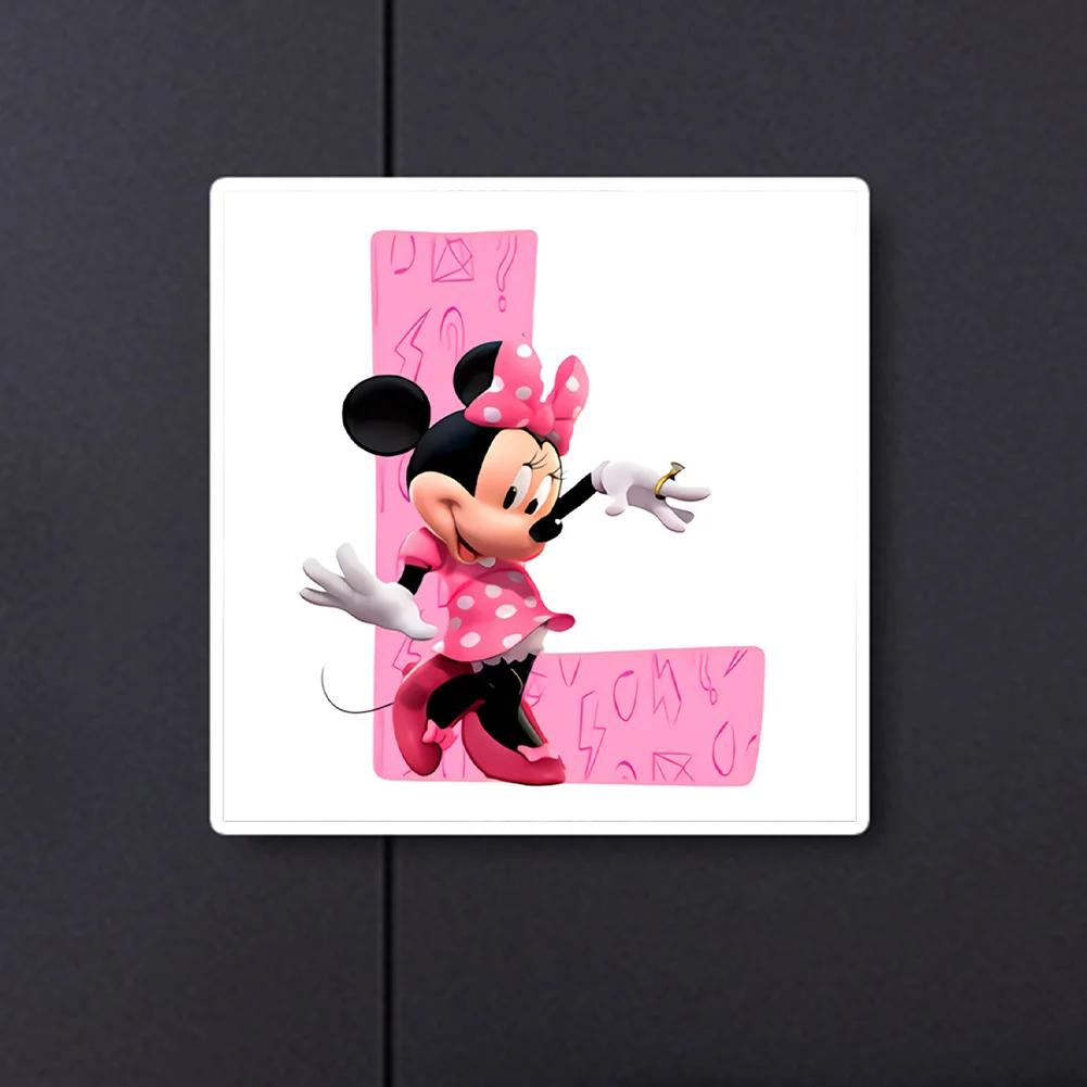 Full Round Diamond Painting 30*30cm - Minnie Mouse Letter L