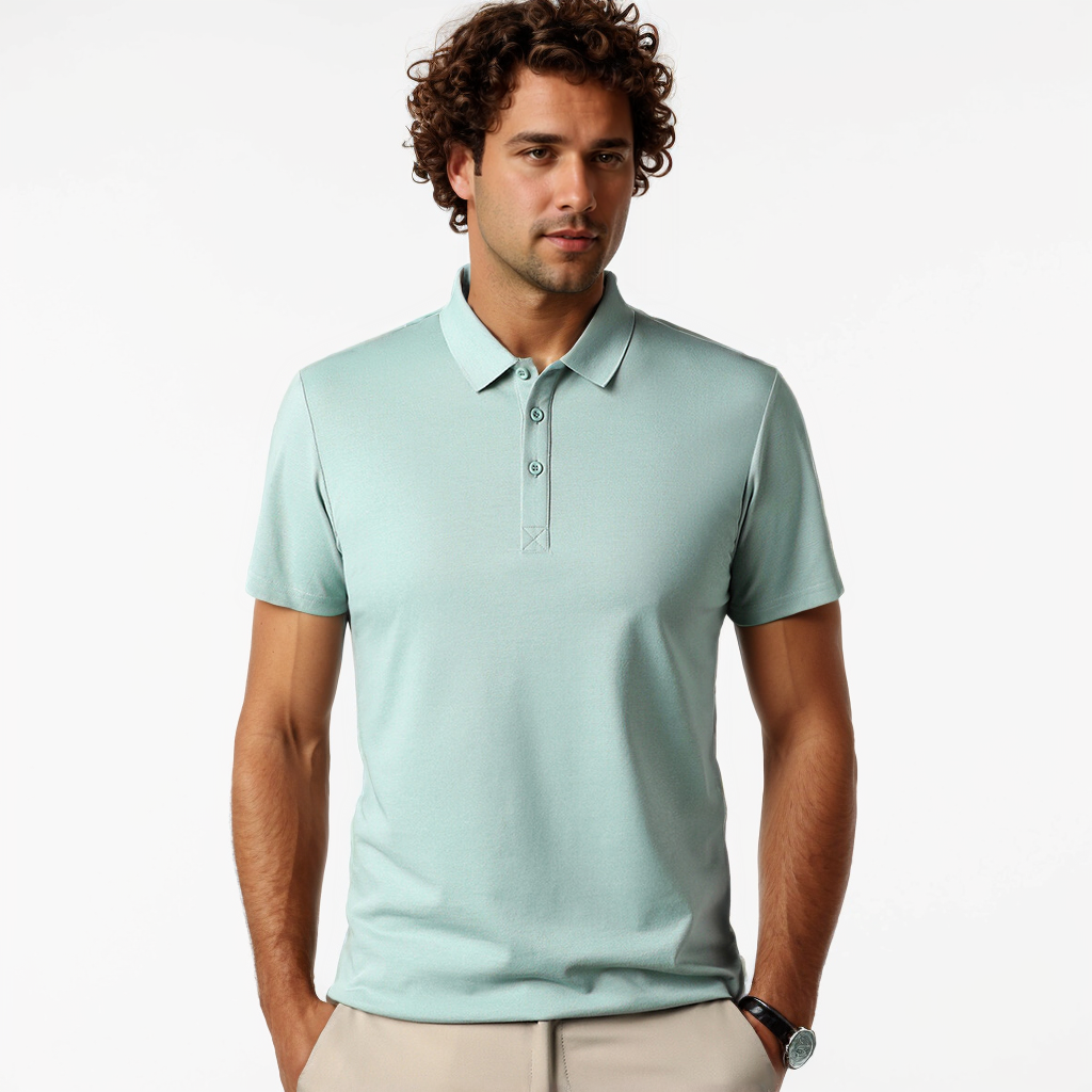 Chemise en soie pour hommes, mode décontractée d'été- SOIE PLUS