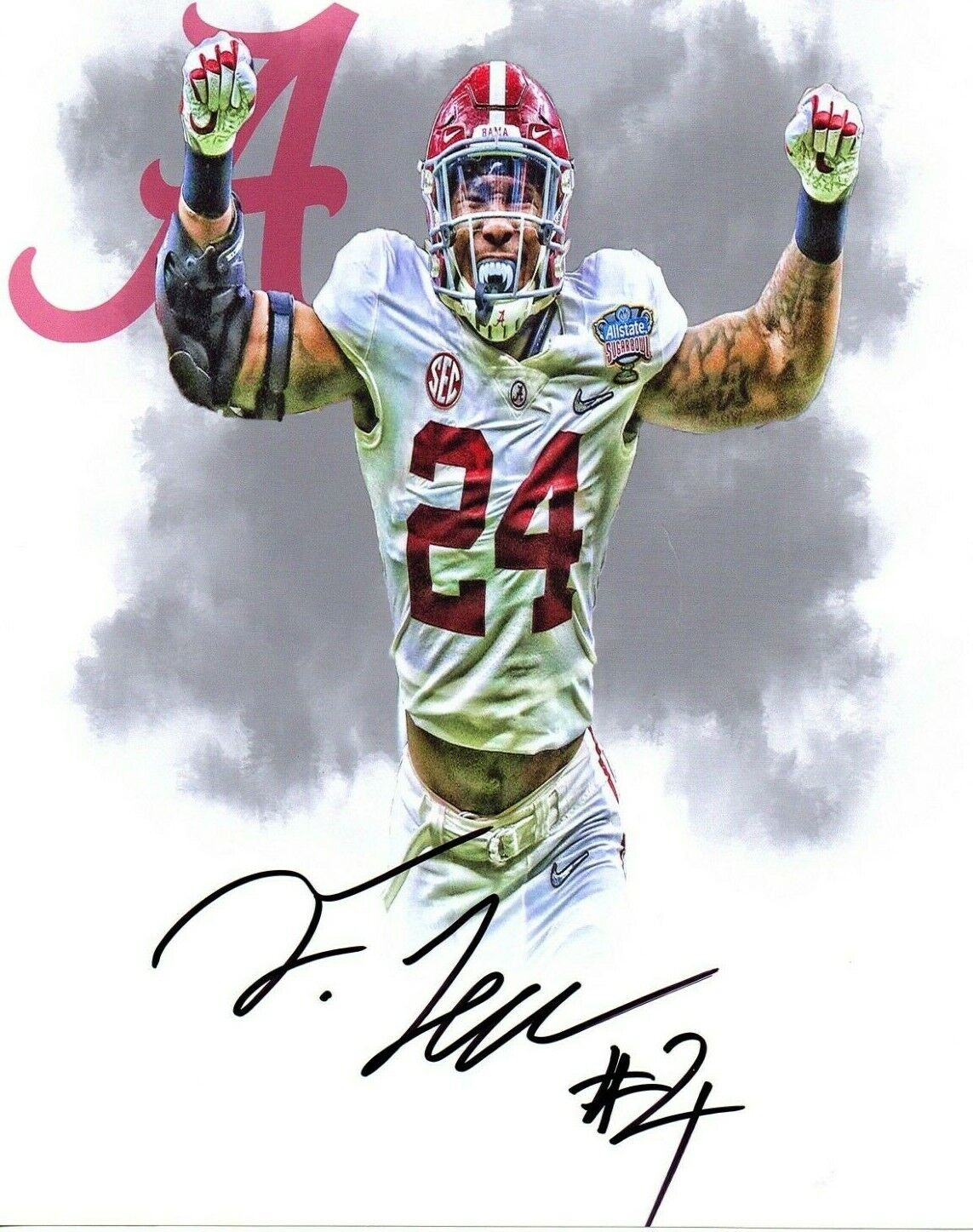 Terrell Lewis Alabama Crimson Tide signed autographed 8x10 football Photo Poster painting RTR c