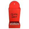 [US Local Warehouse] Chicken Oyster Shell Feeder and Grit Feeder Hanging Poultry Feeder (Red C)