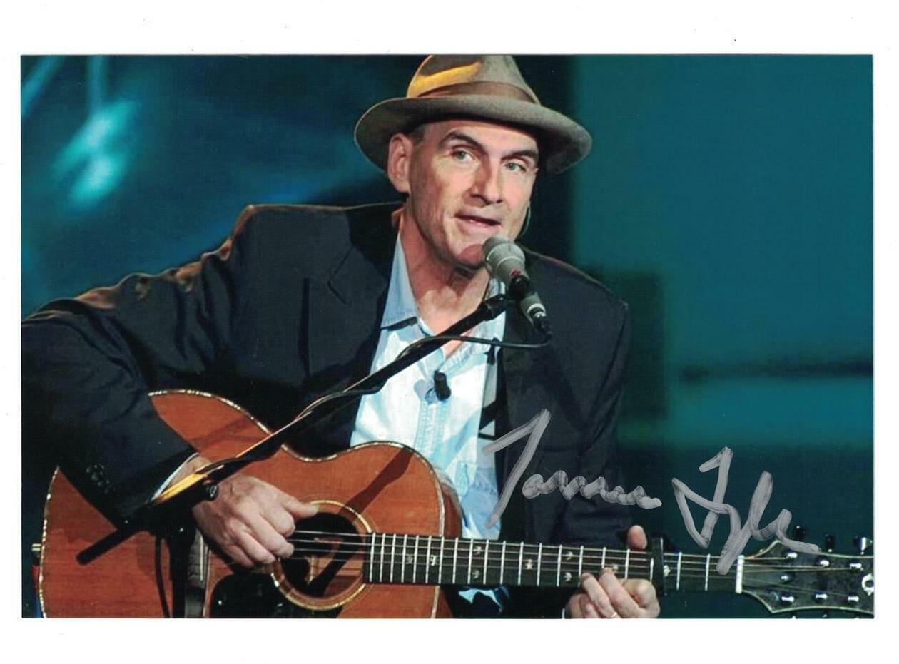 James Taylor Signed Autographed 4x6 Photo Poster painting Singer B