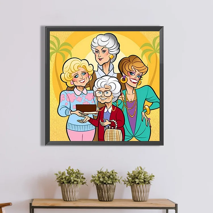 The Golden Girls DIY 5D Full Round Drill Diamond Painting