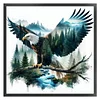Silhouette Eagle-11CT Stamped Cross Stitch 50*50cm/19.69*19.69in