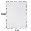 Thickened Ironing Paper | Fuse Bead Tool, Heat Resistant Non-stick, Reusable, Panda Edge Binding, Easy Demolding for Perler Bead Crafts(15x20cm)