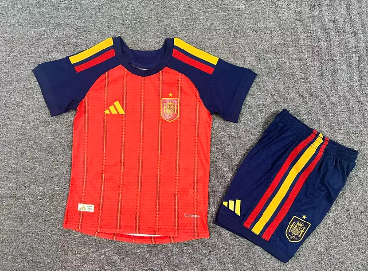 2026 Spain Home Kids' Player-Version Football Jersey &ndash; 1:1 Thai Quality
