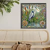 Diamond Painting -DIY Round Drill Egret(40x40cm)