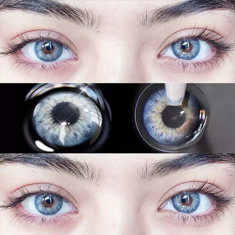 【PRESCRIPTION】DNA Taylor Blue Gray Colored Contact Lenses