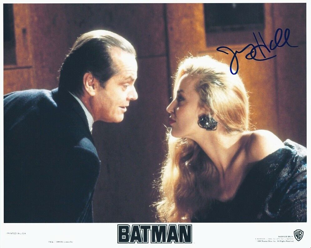 JERRY HALL signed BATMAN color 8x10 w/ coa ALICIA HUNT & JACK NICHOLSON (JOKER)