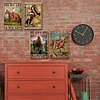 4PCS Cowgirl - Vintage Metal Signs Set - 20*30cm - Western