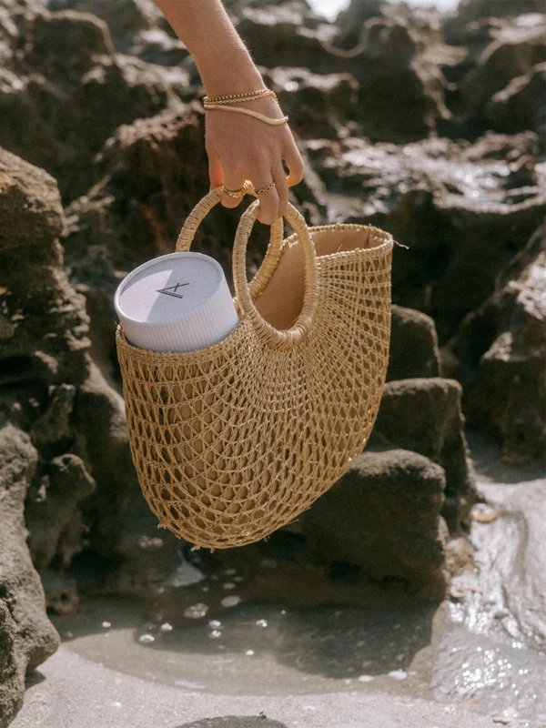 Womens Summer Beach Straw Handbag Boho Style Tote