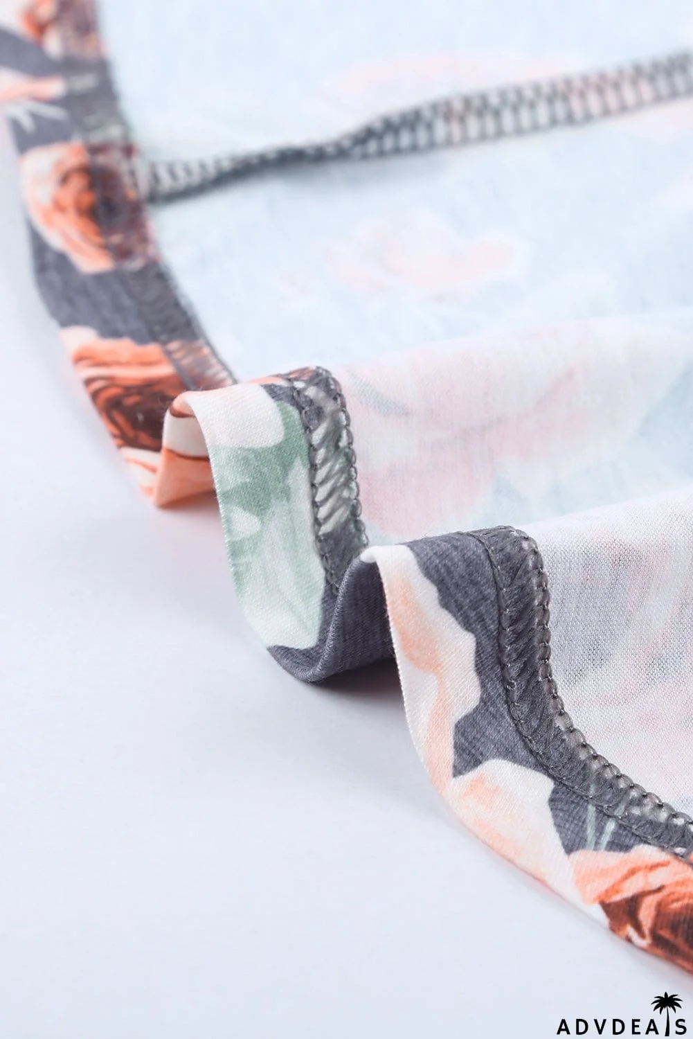 Floral Print Short Sleeve Pleated Mini Dress