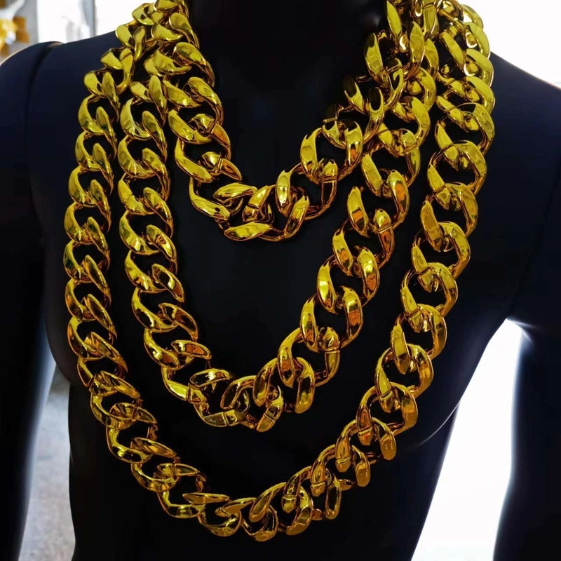 5 Pieces Exaggerated Solid Color Ccb Necklace