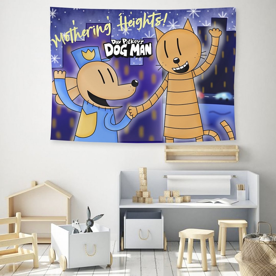 Dog Man Mothering Heights Tapestry Wall Hanging Bedroom Living Room Decoration