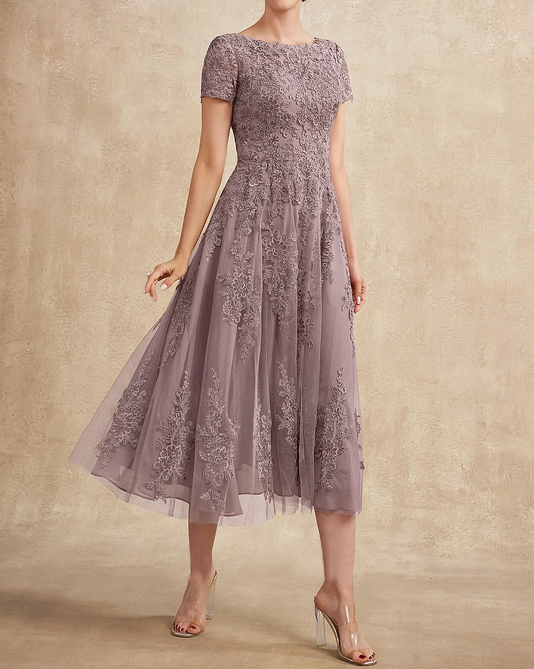 Women's Solid Color Embroidery Dress