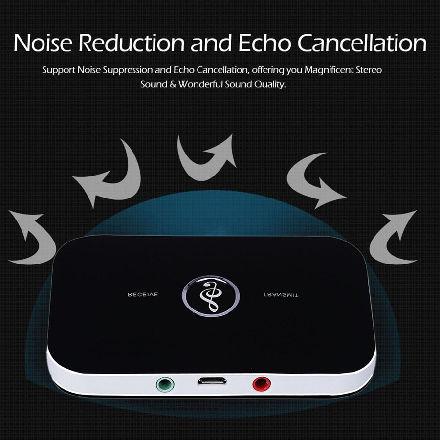 Likron Watches Likron Bluetooth 50 2-in-1 Wireless Audio Adapter TXRX with 35mm AUX and RCA Support for Car