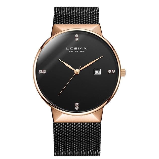 Diamond Men's Minimalist Watch