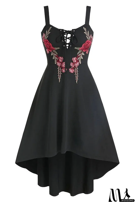 MidiSono - Sexy Sleeveless A-Line Party Dress