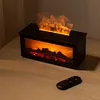 Fireplace Air Humidifier Waterless Auto-Off Aroma Diffuser for Home Decor Gift
