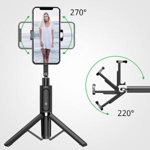 bluetooth selfie stick tripod