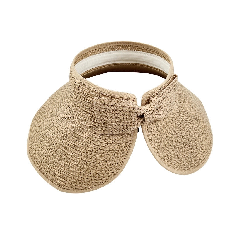 Women’s Vacation Solid Color Big Eaves Straw Hat
