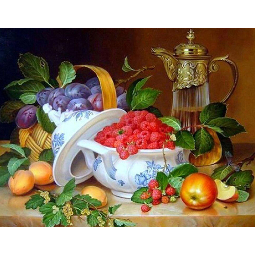 

Tea Fruits - Round Drill Diamond Painting - 40*30CM, 501 Original