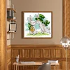 Lucky Rabbit - 14CT Stamped Cross Stitch 17*15cm/6.69*5.91in(Brand)