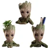 Baby Groot Flowerpot Planter Pot Figurines Tree Man Cute Model Toy Pen Pot Garden Planter Flower Pot Gift for Kids