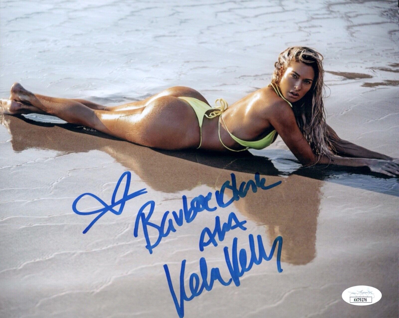 KELLY KELLY Signed 8x10 SEXY Photo Poster painting BARBIE BLANK WWE Autograph JSA COA Cert