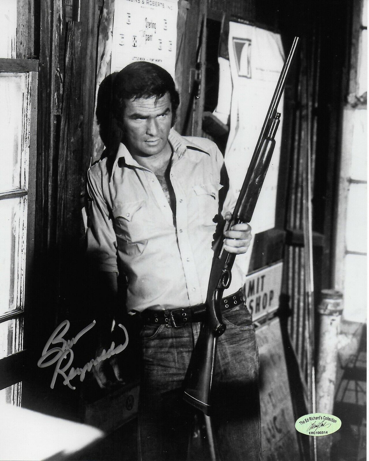 Burt Reynolds (RIP 1936-2018) 100 Rifles Original Autographed 8X10 Photo Poster painting w/ COA